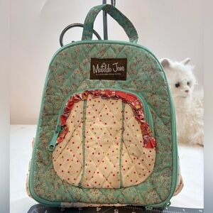 Matilda Jane Mint Floral Quilted Lunchbox